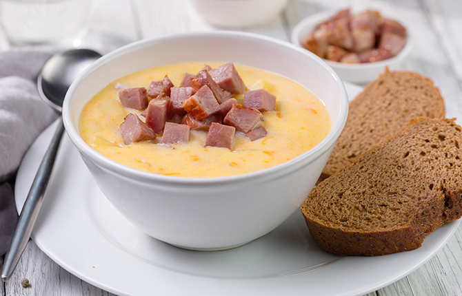 Вкусный сырный суп фото